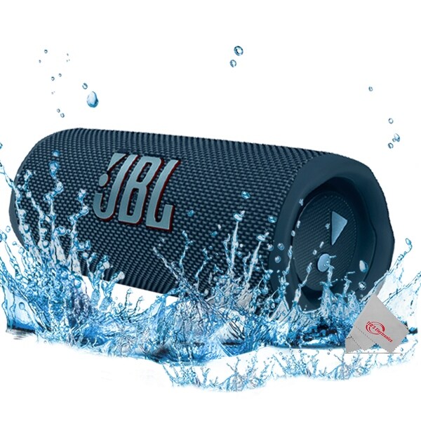 JBL FLIP 6 Wireless Portable Waterproof Speaker - Blue + JBL Clip